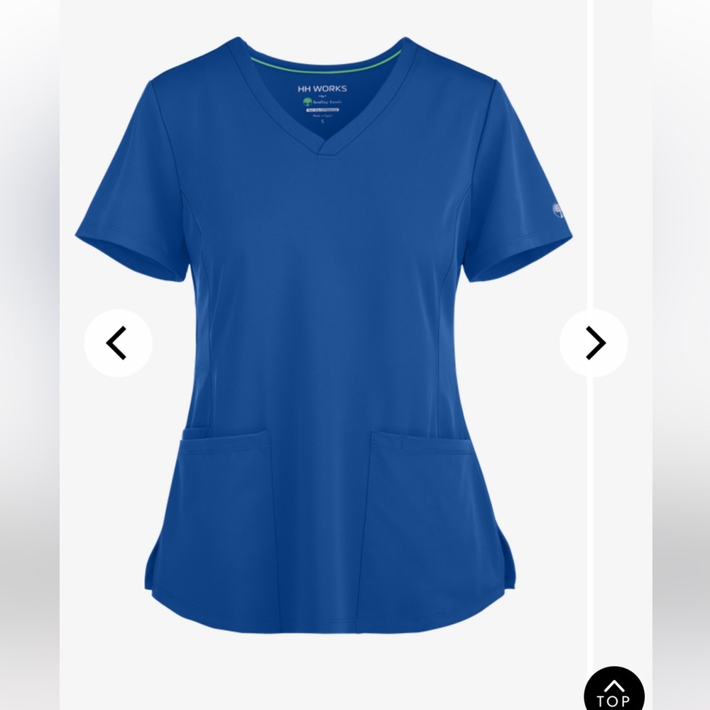 HH Works by Healing Hands Monica Women's 4-Pocket STRETCH V-Neck Scrub Top